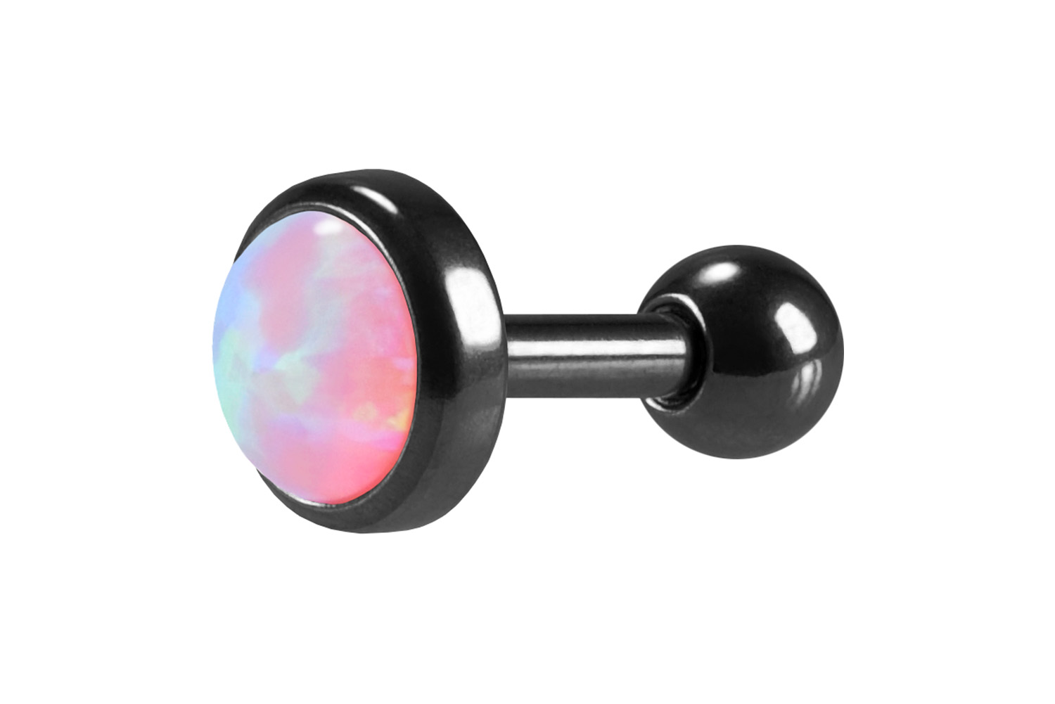 Chirurgenstahl Ohrpiercing SYNTHETISCHER OPAL ++SALE++